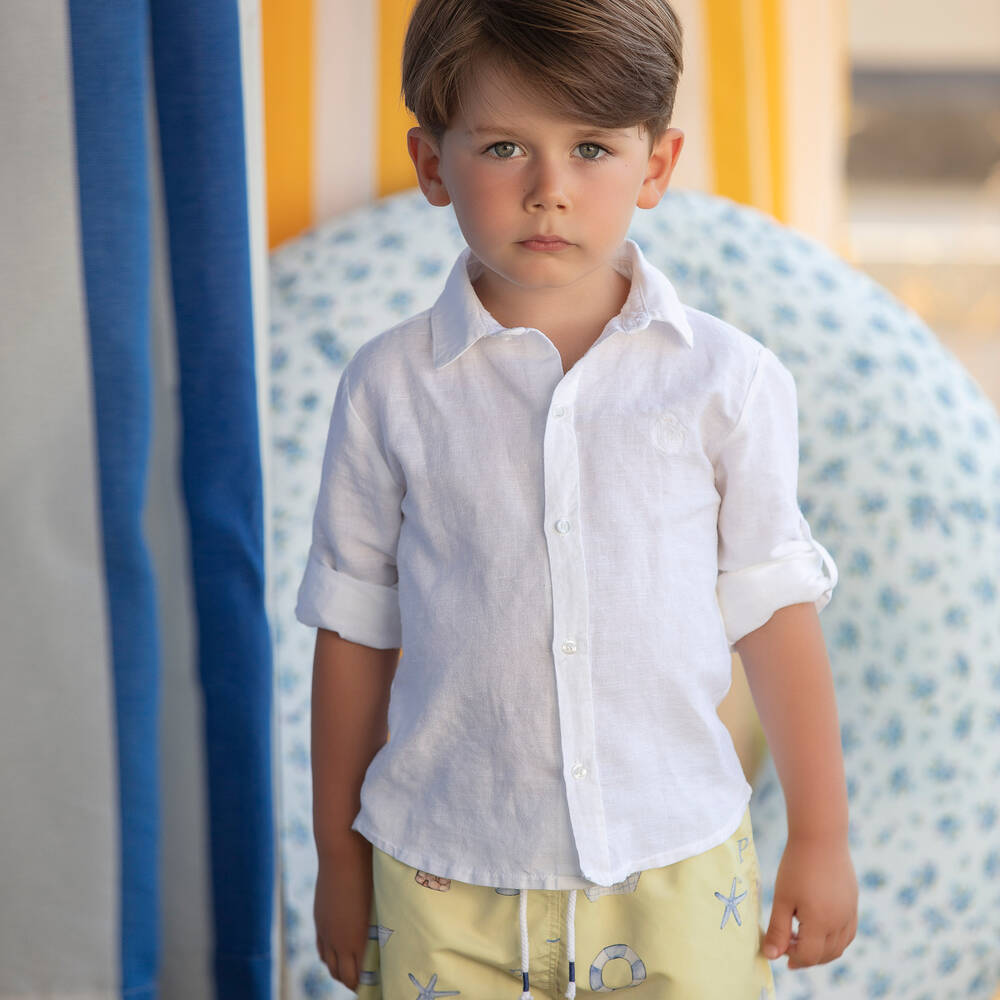 Boys online linen shirt