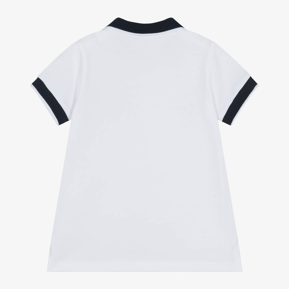 Patachou-توب بولو قطن بيكيه لون أبيض للأولاد | Childrensalon Outlet