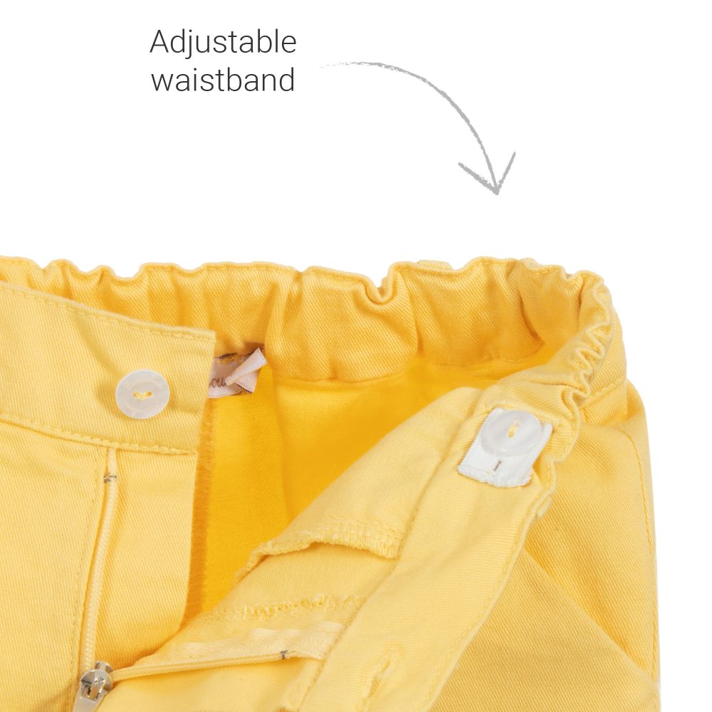 Boys yellow chinos sales