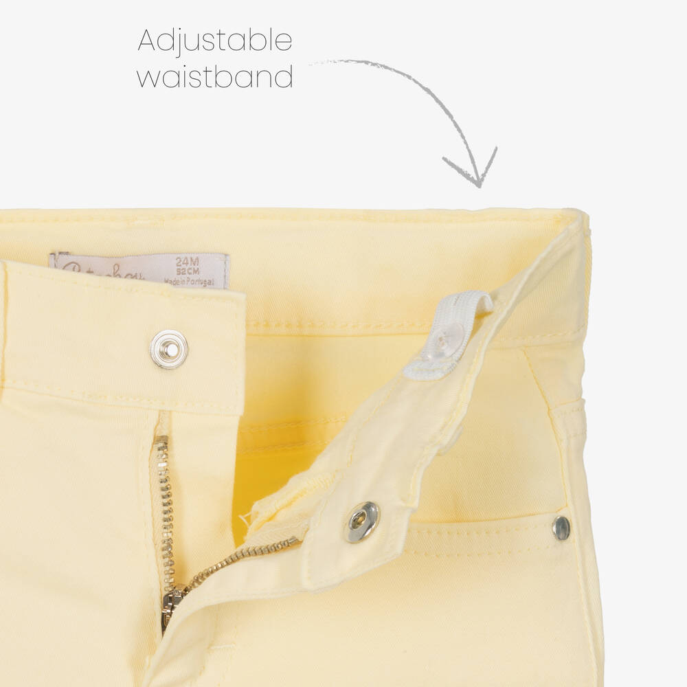 Patachou-Boys Yellow Cotton Trousers | Childrensalon Outlet