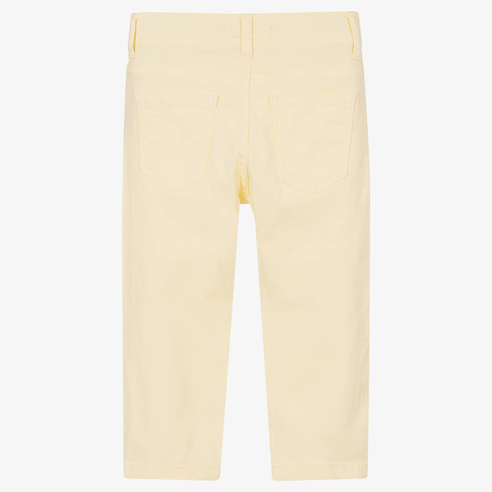 Patachou-Boys Yellow Cotton Trousers | Childrensalon Outlet