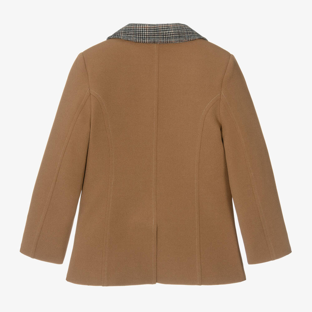 Patachou-Girls Beige Crêpe Blazer | Childrensalon Outlet