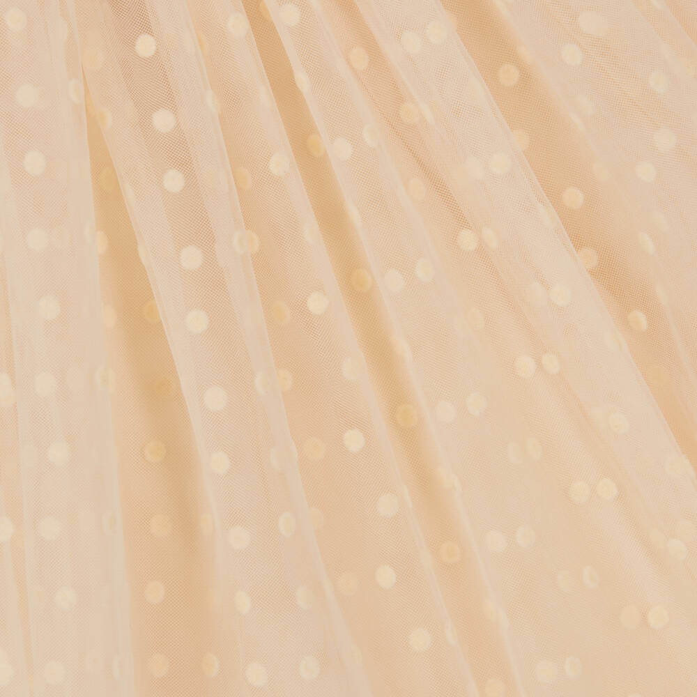 Patachou-Girls Beige Tulle Party Dress | Childrensalon Outlet