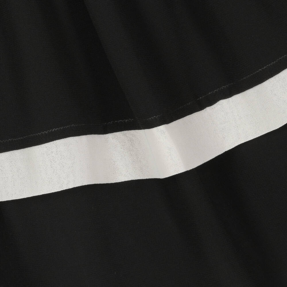 Patachou-Girls Black and White Chiffon Gown | Childrensalon Outlet