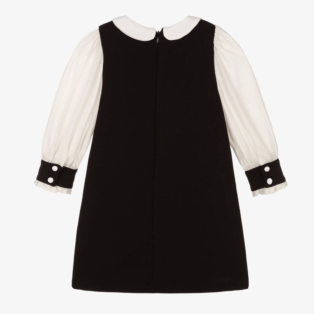 Patachou-Кремово-черное нарядное платье | Childrensalon Outlet