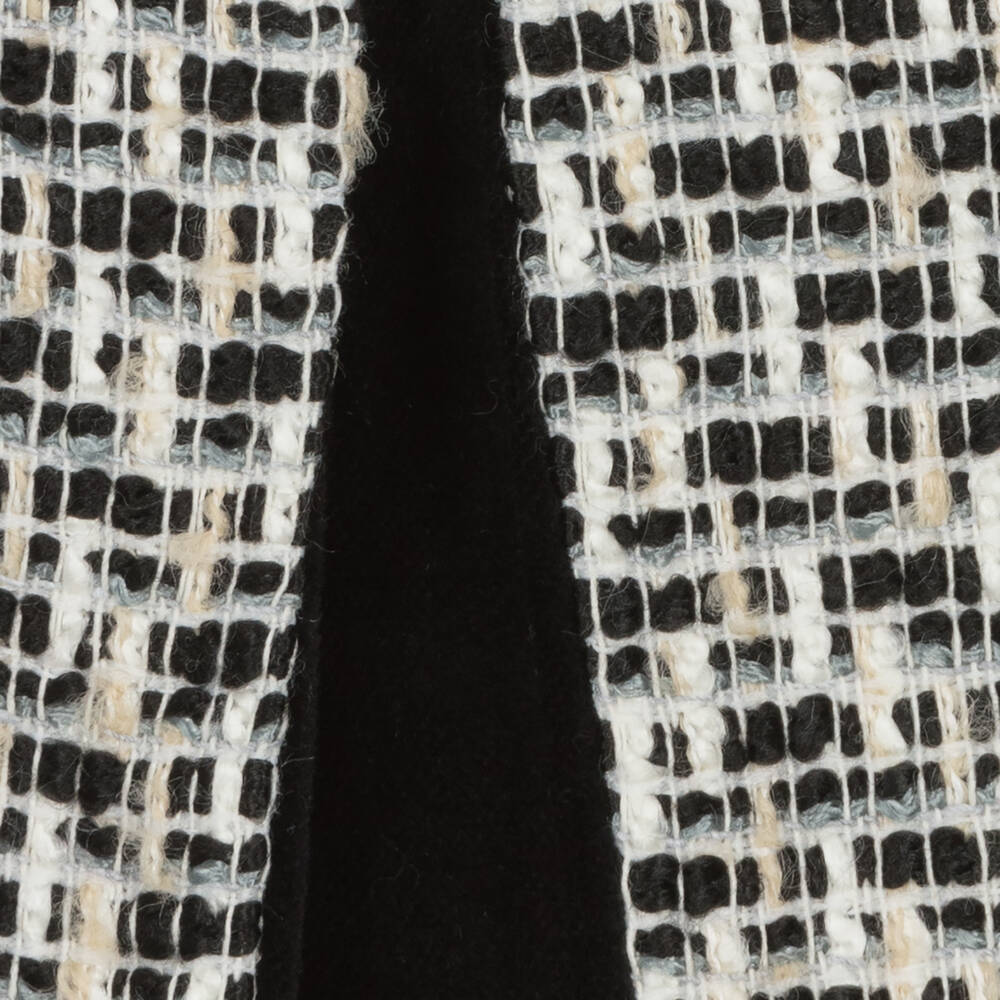 Patachou-Girls Black & Ivory Tweed Skirt | Childrensalon Outlet