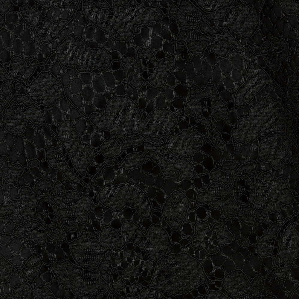 Patachou-Girls Black Lace & Tweed Dress | Childrensalon Outlet