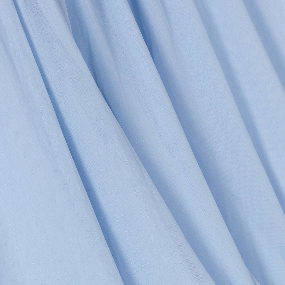 Patachou-Girls Blue Bow Chiffon Dress | Childrensalon Outlet