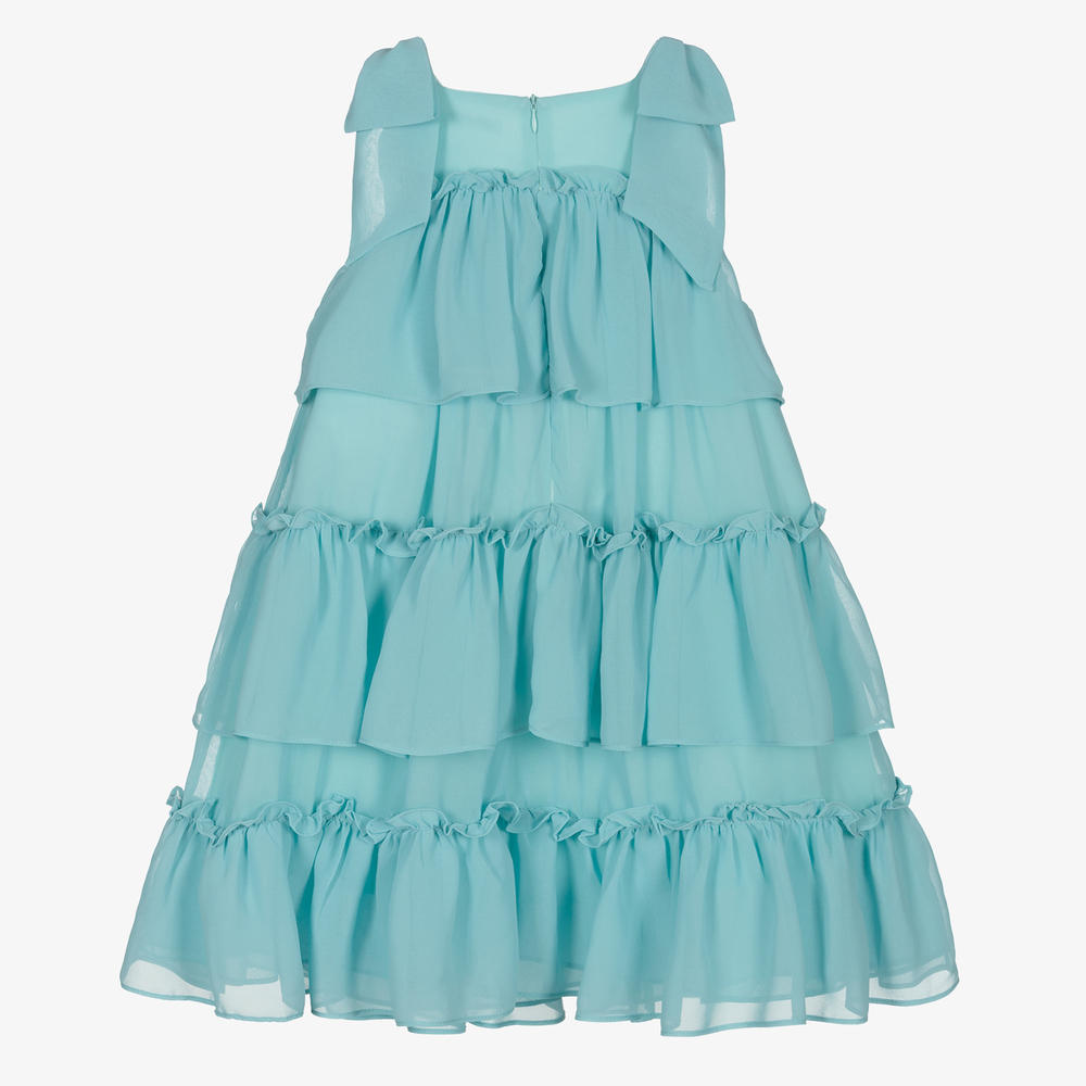 Patachou-Голубое шифоновое платье для девочек | Childrensalon Outlet