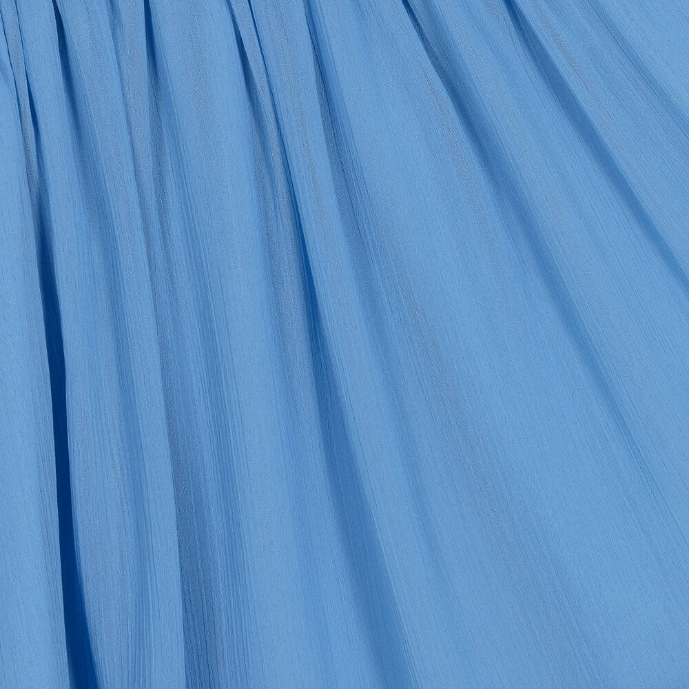 Patachou-Girls Blue Chiffon Dress | Childrensalon Outlet