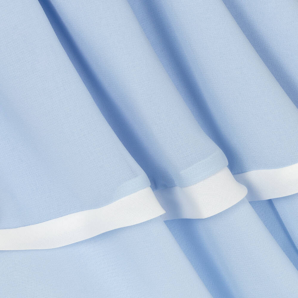 Patachou-Girls Blue Chiffon Dress | Childrensalon Outlet