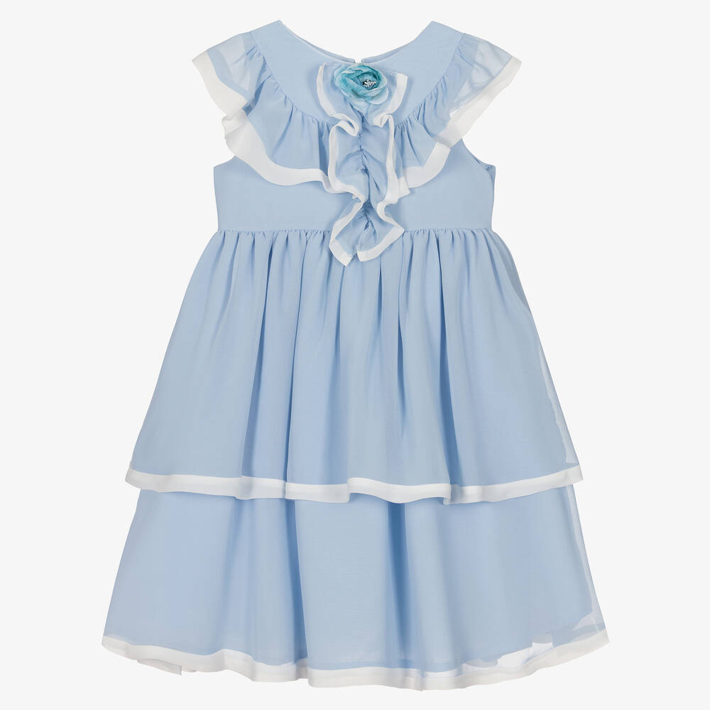 Patachou - Голубое шифоновое платье | Childrensalon