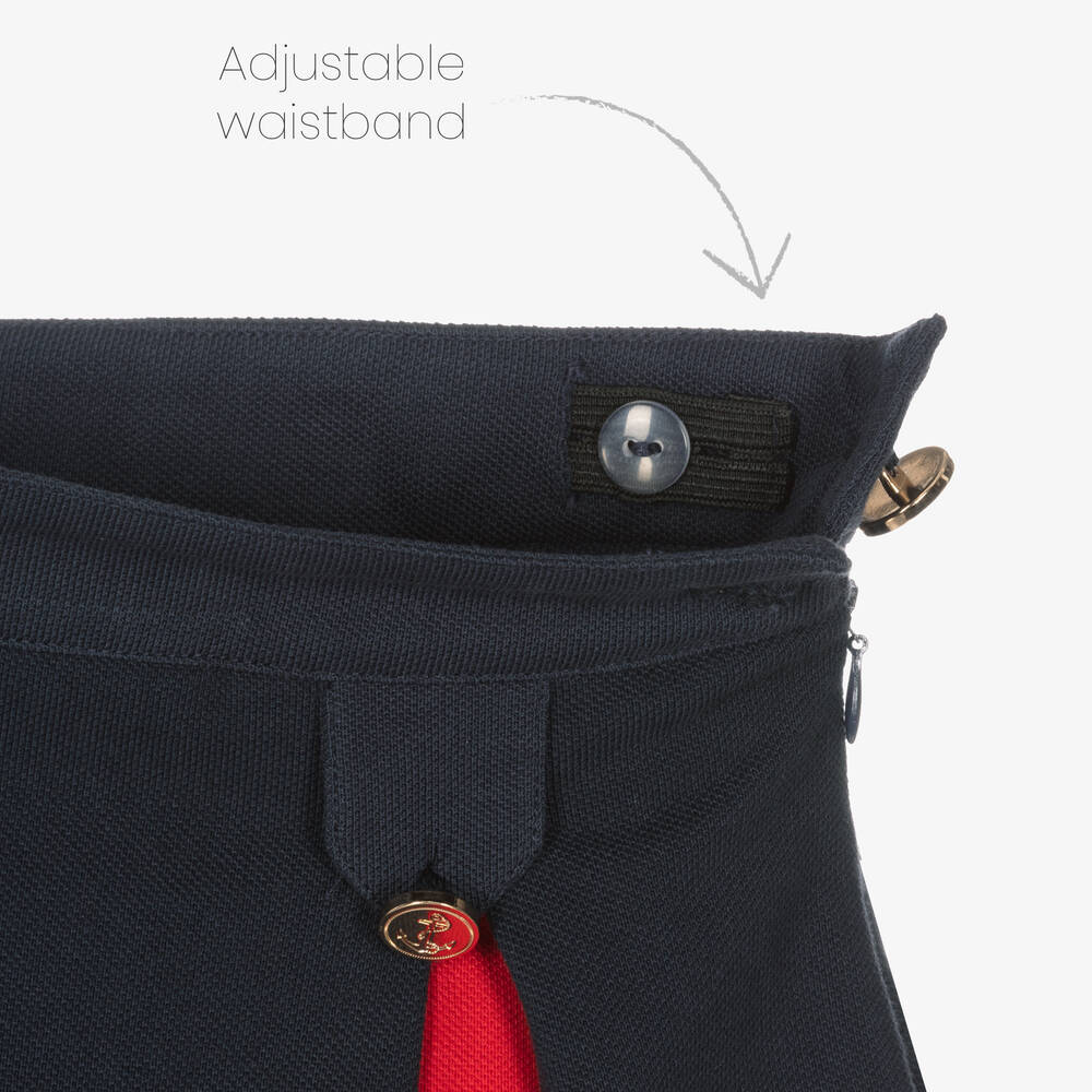 Patachou-Синие шорты из хлопкового пике | Childrensalon Outlet