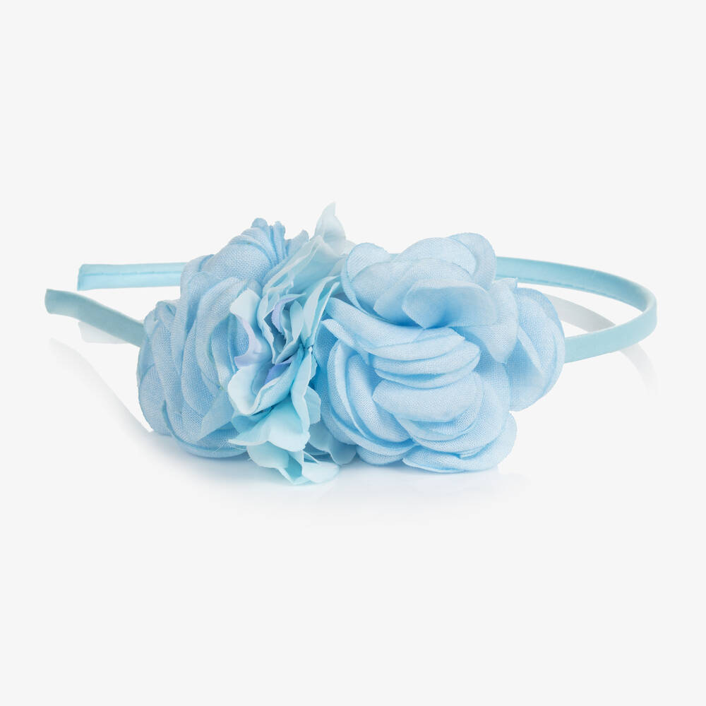 Patachou-Голубой ободок с цветком | Childrensalon Outlet