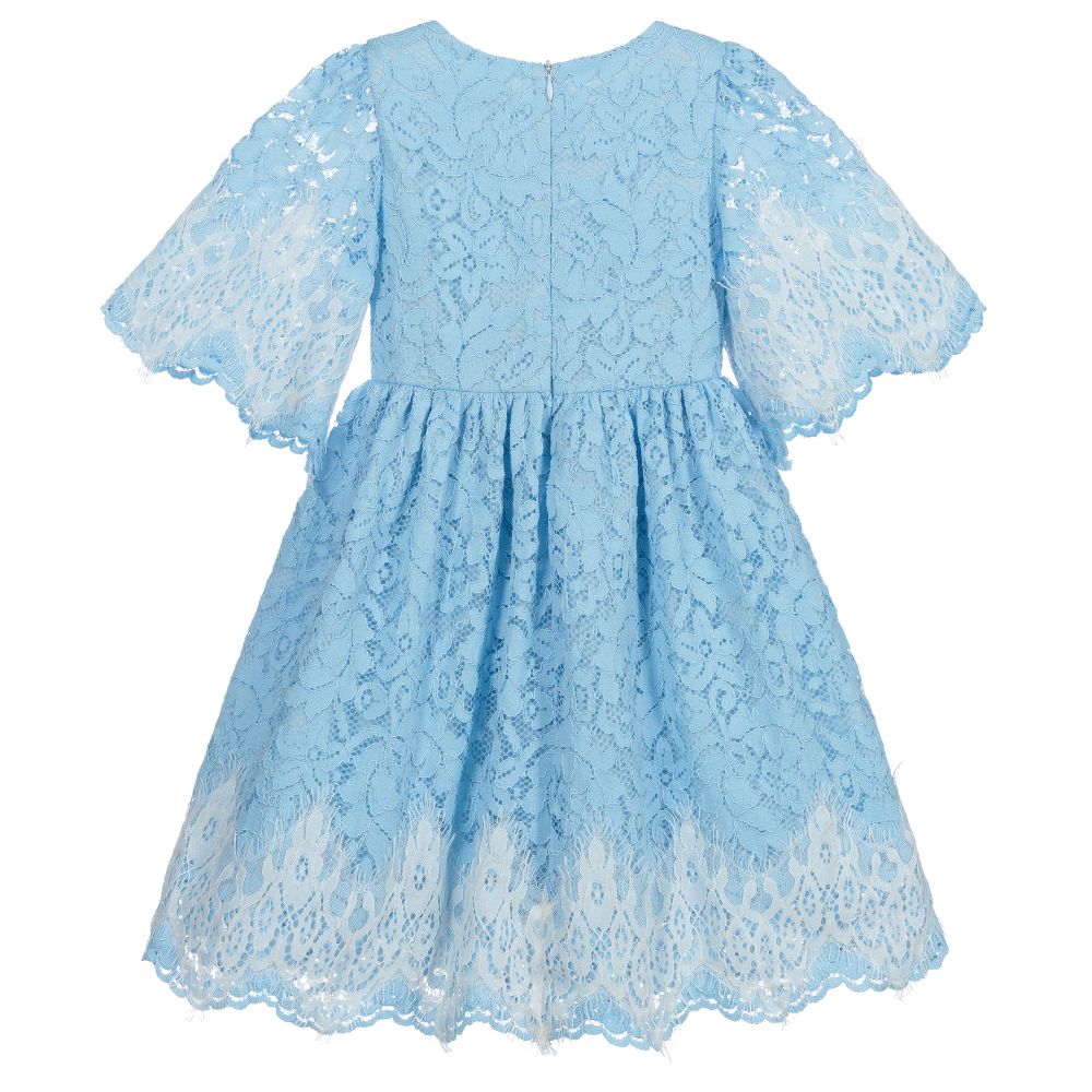 Patachou-Голубое кружевное платье для девочек | Childrensalon Outlet