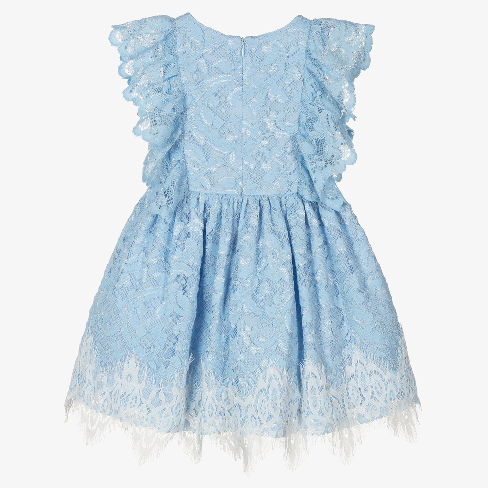 Patachou-Голубое кружевное платье для девочек | Childrensalon Outlet