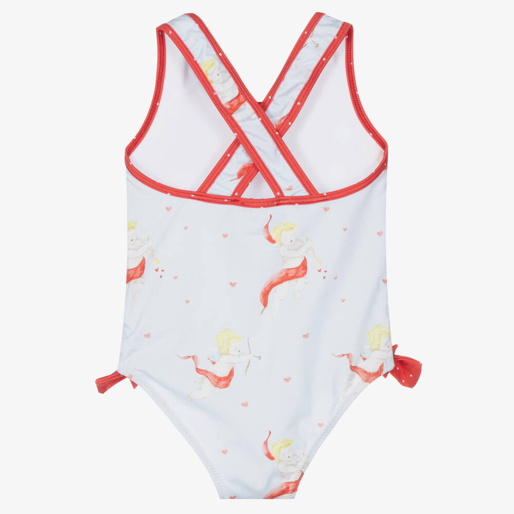 Patachou-Girls Blue & Red Swimsuit | Childrensalon Outlet