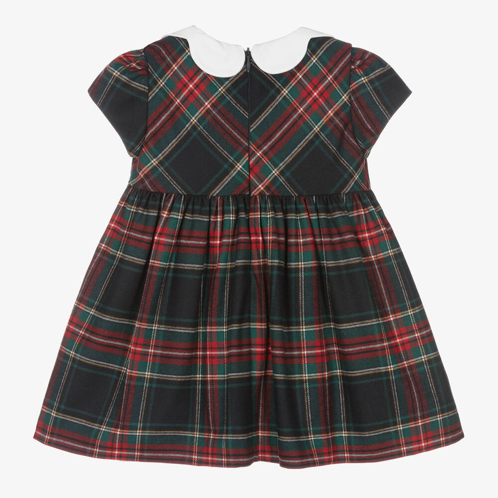 Patachou-Girls Blue & Red Tartan Dress | Childrensalon Outlet