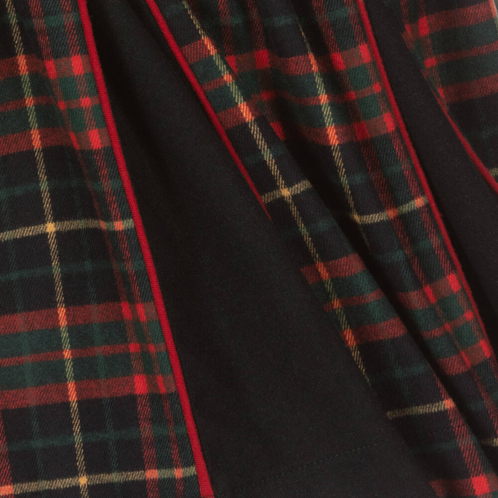 Patachou-Синее платье из вискозы в клетку | Childrensalon Outlet