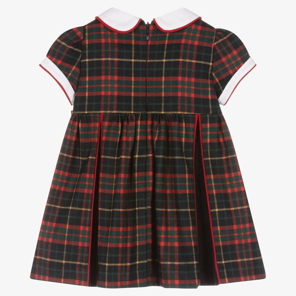 Patachou-Синее платье из вискозы в клетку | Childrensalon Outlet