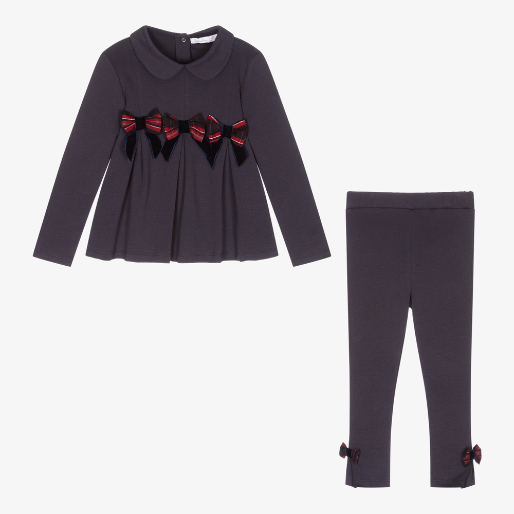 Patachou-Girls Blue Top & Leggings Set | Childrensalon Outlet