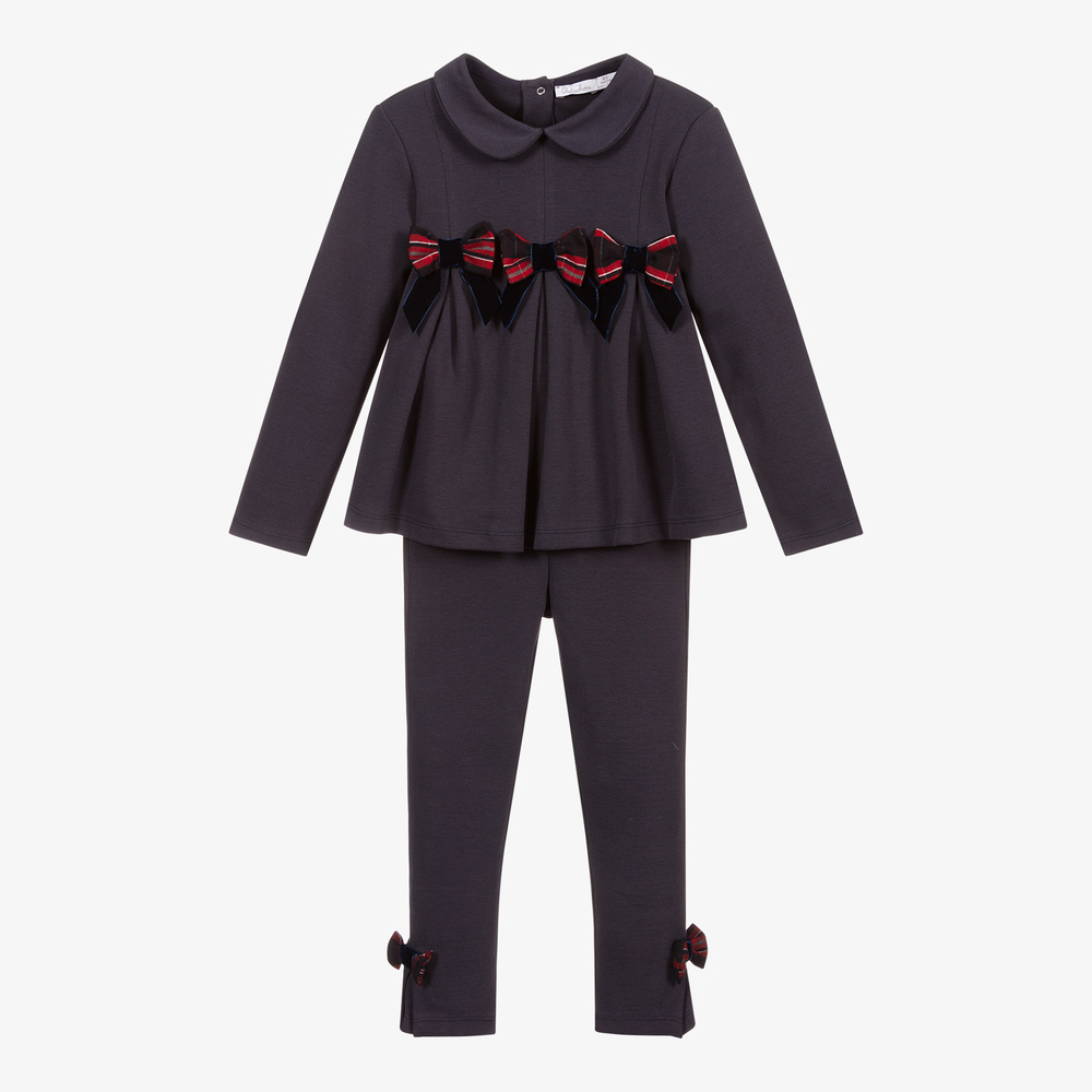 Patachou-Girls Blue Top & Leggings Set | Childrensalon Outlet