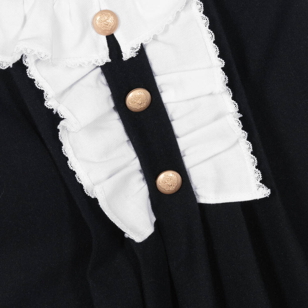 Patachou-Girls Blue & White Dress | Childrensalon Outlet