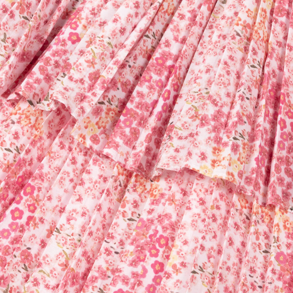 Patachou-Платье с плиссировкой Blush Blooms для девочек | Childrensalon Outlet