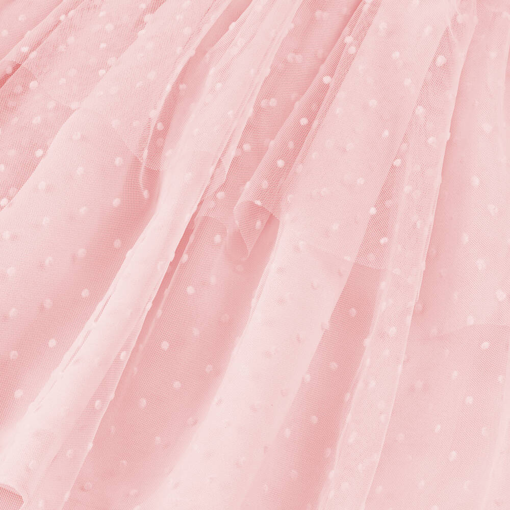 Patachou-Girls Blush Tulle & Chiffon Frock | Childrensalon Outlet