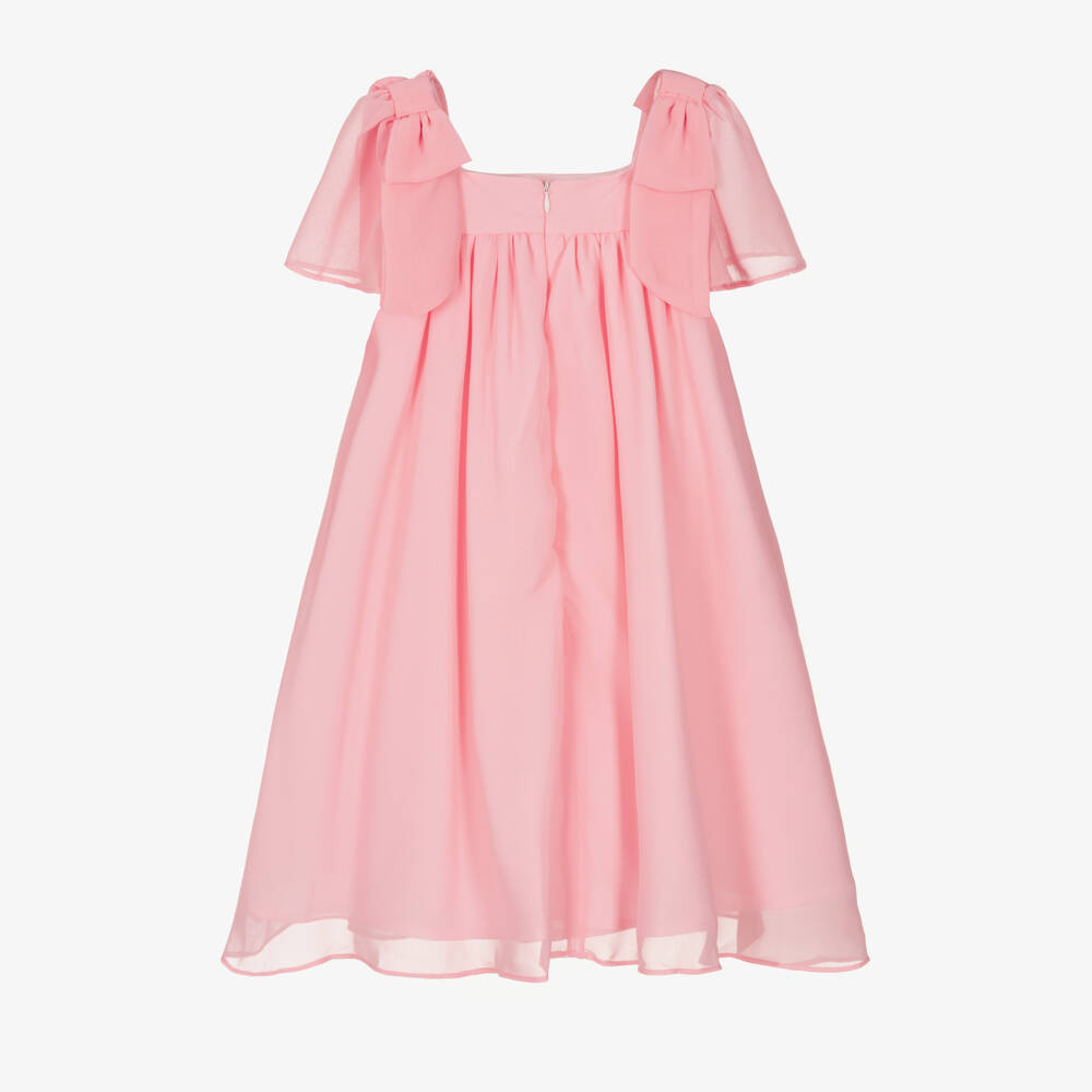 Patachou-فستان شيفون للبنات مزين بالورود ثلاثية الأبعاد | Childrensalon Outlet