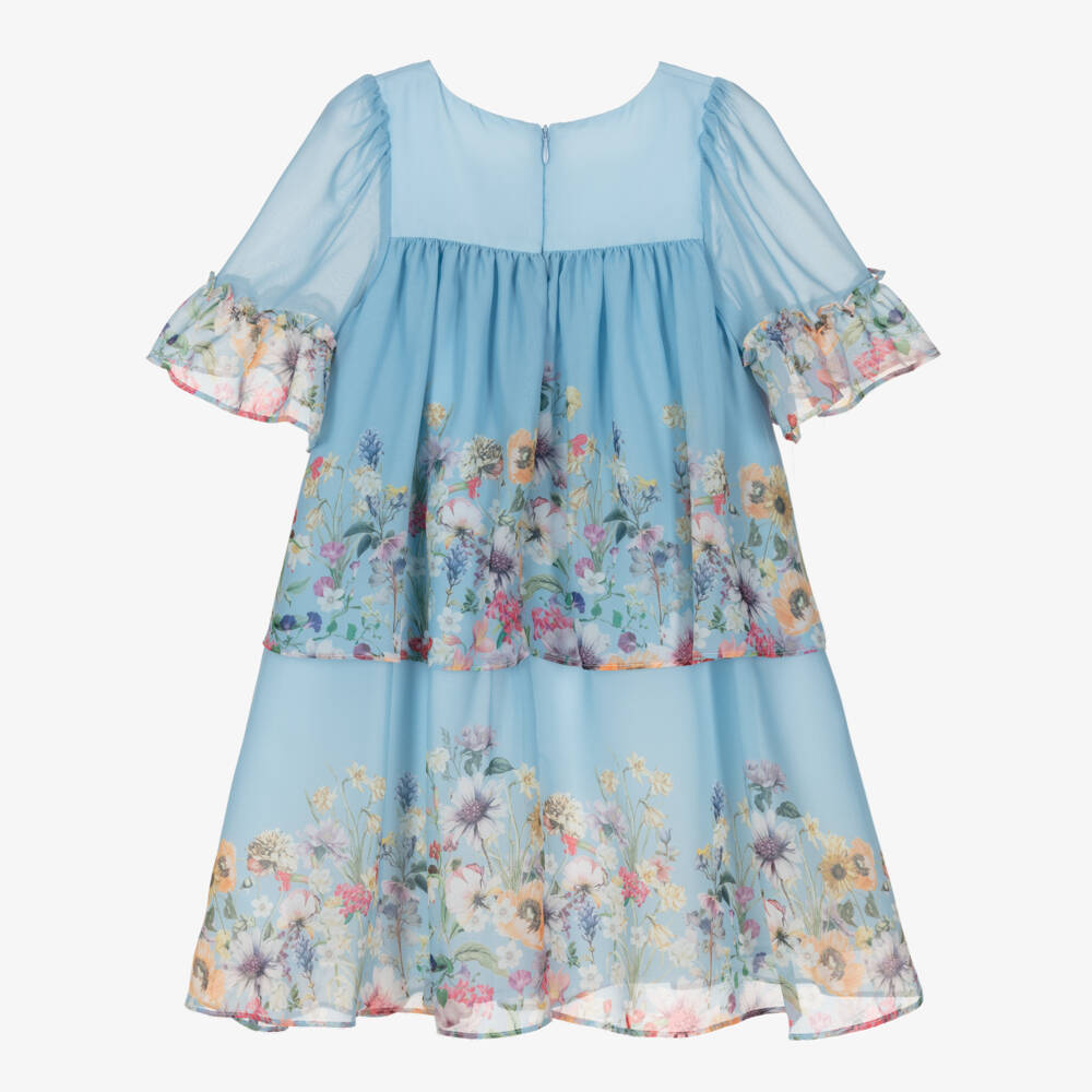 Patachou-Шифоновое платье с цветочной элегантностью для девочек | Childrensalon Outlet