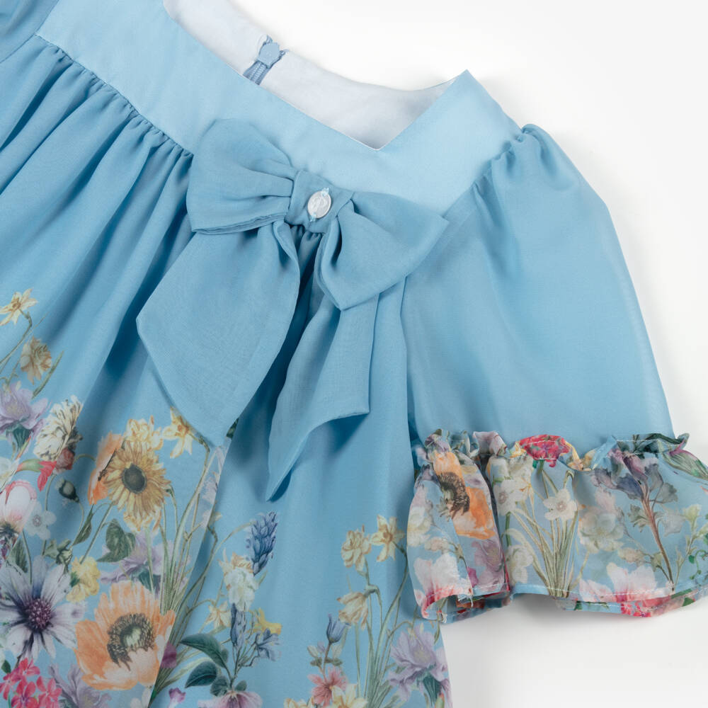 Patachou-Шифоновое платье с цветочной элегантностью для девочек | Childrensalon Outlet