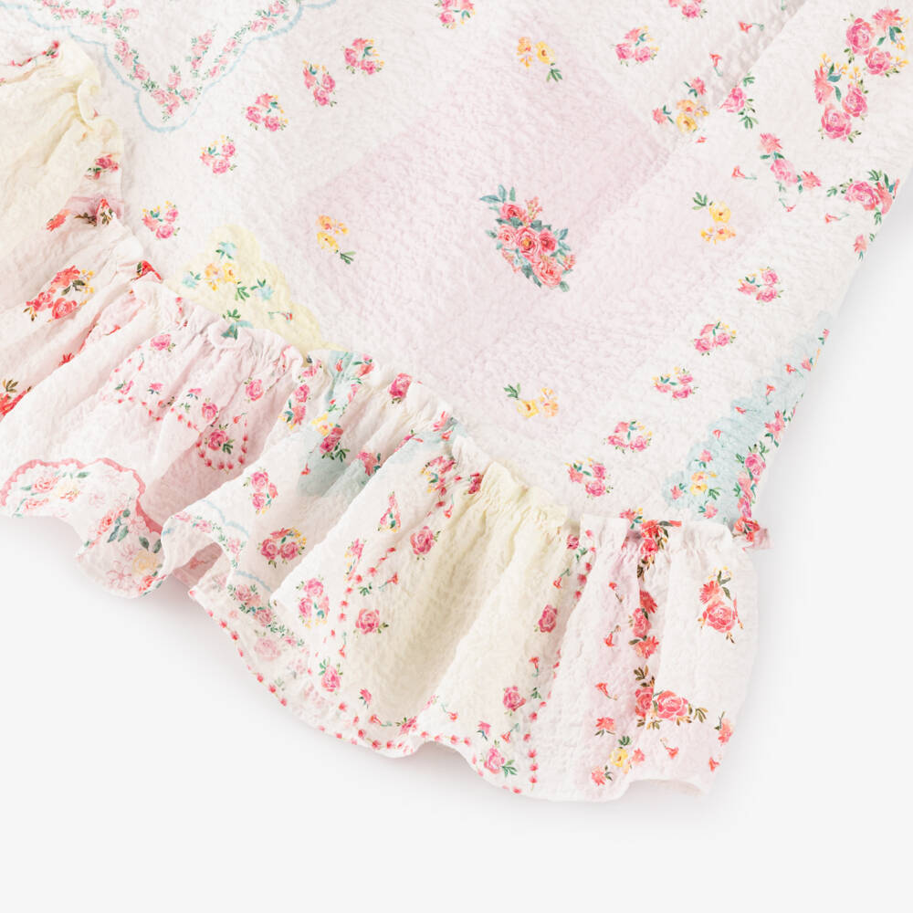 Patachou-Платье из хлопка для девочек белое | Childrensalon Outlet