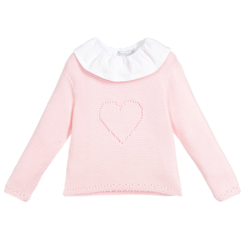 Patachou - Girls Cotton Top & Sweater Set | Childrensalon
