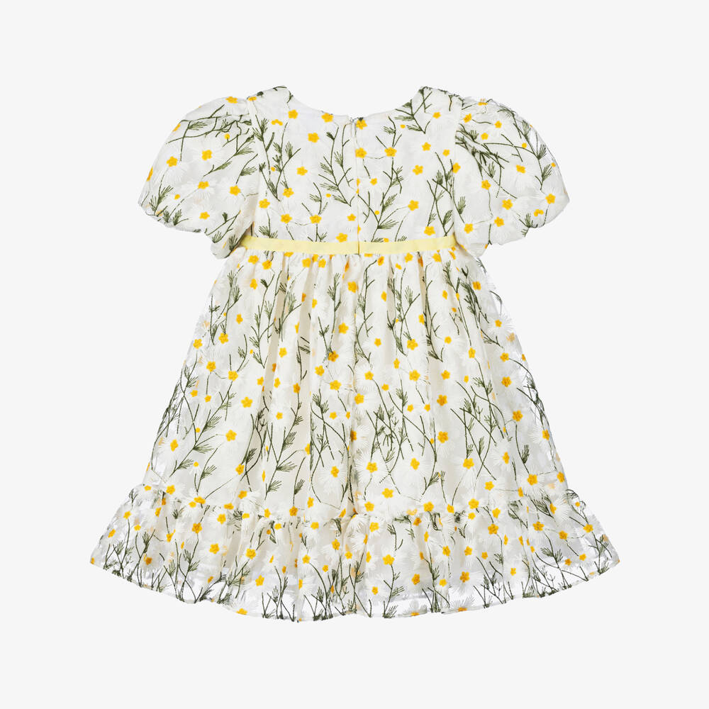 Patachou-Girls' Delicate Organza Floral Dress | Childrensalon Outlet