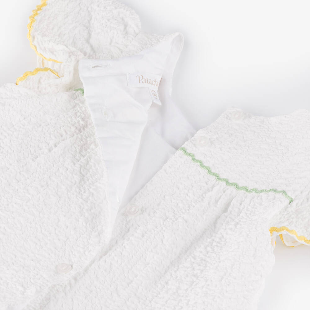 Patachou-طقم شورت صيفي أبيض ناعم للبنات | Childrensalon Outlet