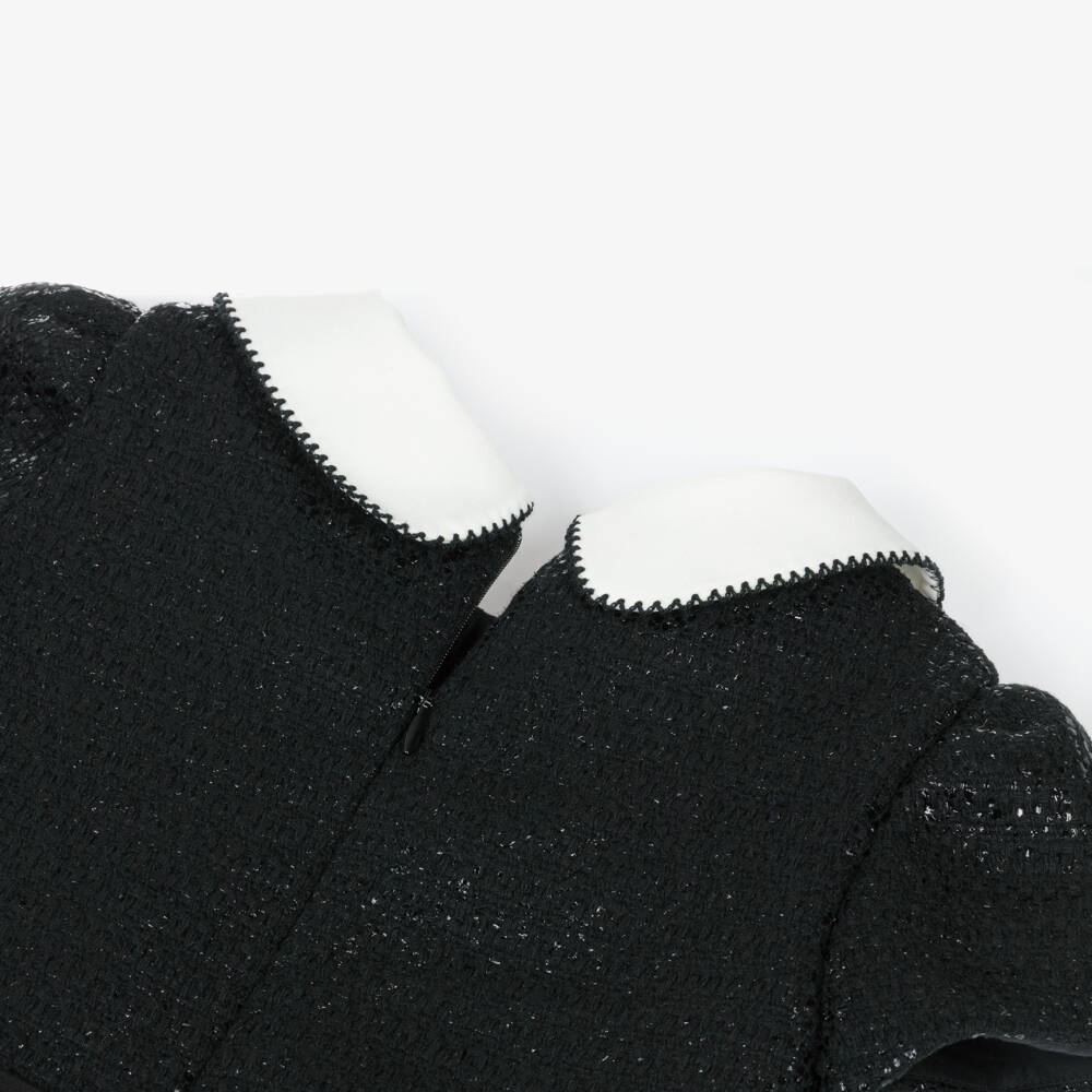 Patachou-جمبسوت أنيق باللون الأسود للبنات مع كشكشات | Childrensalon Outlet