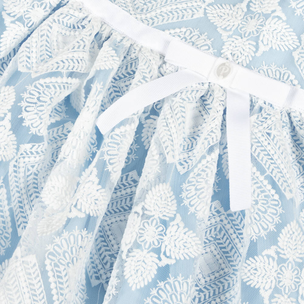 Patachou-Элегантный синий комплект из тюля для девочек | Childrensalon Outlet