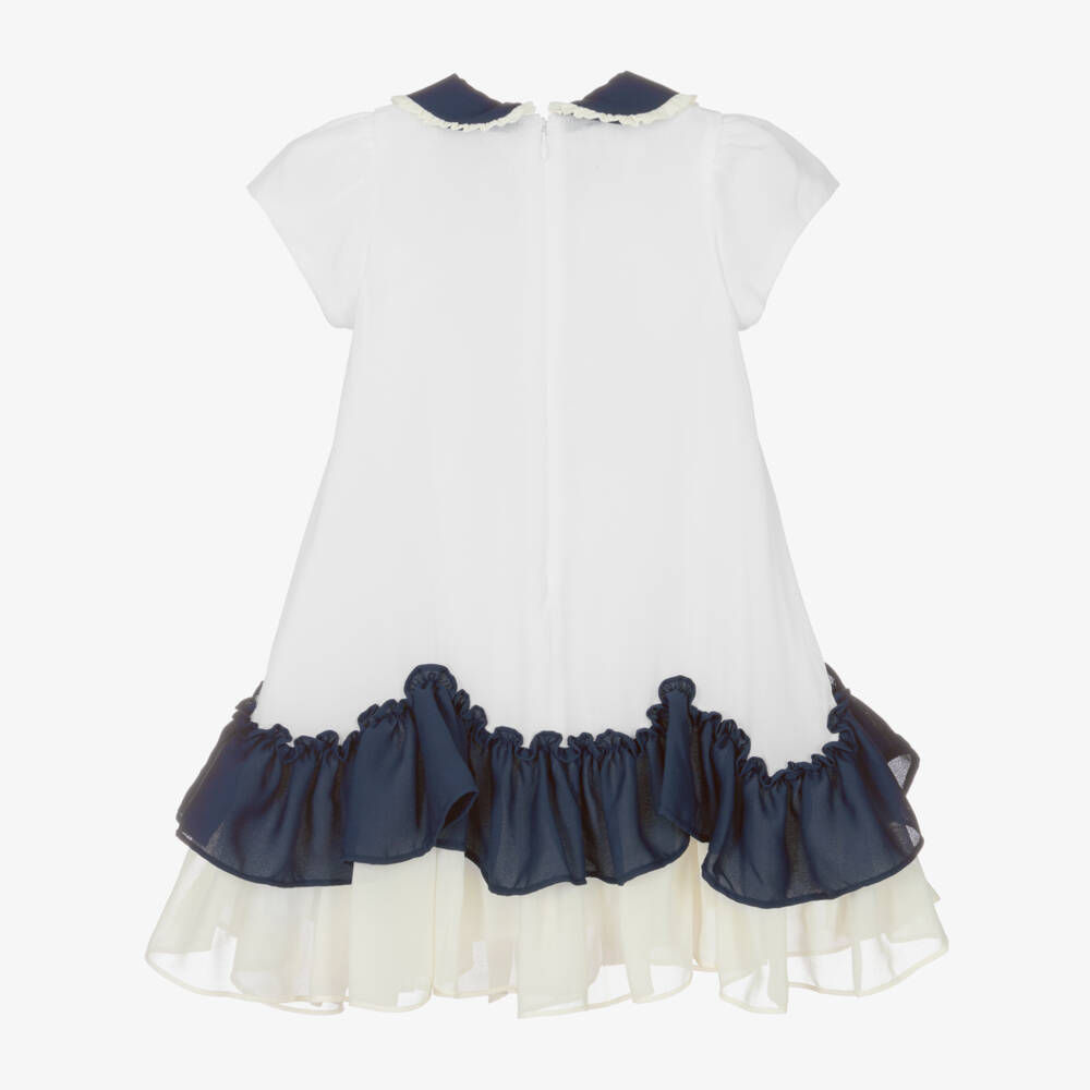 Patachou-Girls Elegant Chiffon Ruffle Dress | Childrensalon Outlet