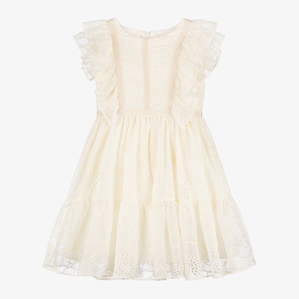 Patachou-Элегантное кружевное платье с цветочным узором для девочек | Childrensalon Outlet