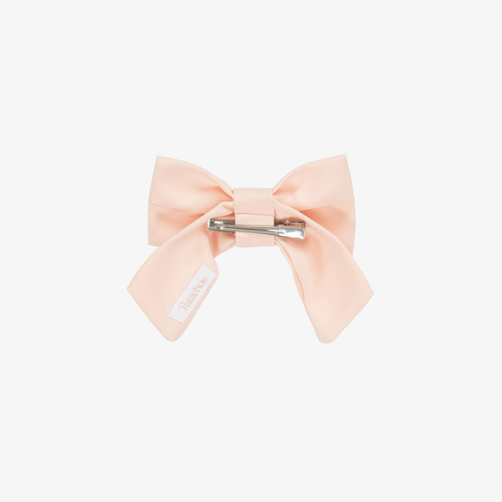 Patachou-Girls Elegant Pink Crepe Hair Bow | Childrensalon Outlet
