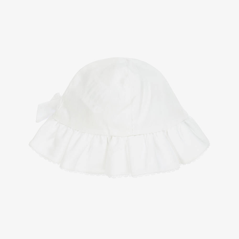 Patachou-Элегантная белая шляпа с бантом для девочек | Childrensalon Outlet