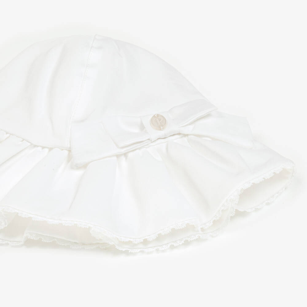 Patachou-Элегантная белая шляпа с бантом для девочек | Childrensalon Outlet
