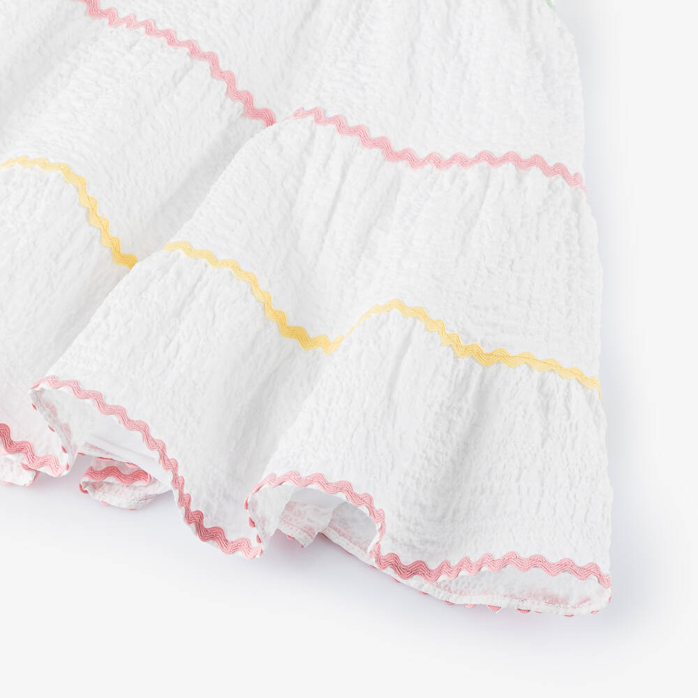 Patachou-Girls Elegant White Cotton Frock | Childrensalon Outlet