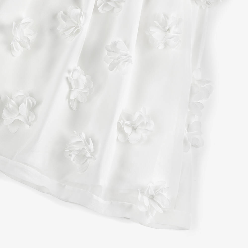 Patachou-Girls Elegant White Floral Frock | Childrensalon Outlet