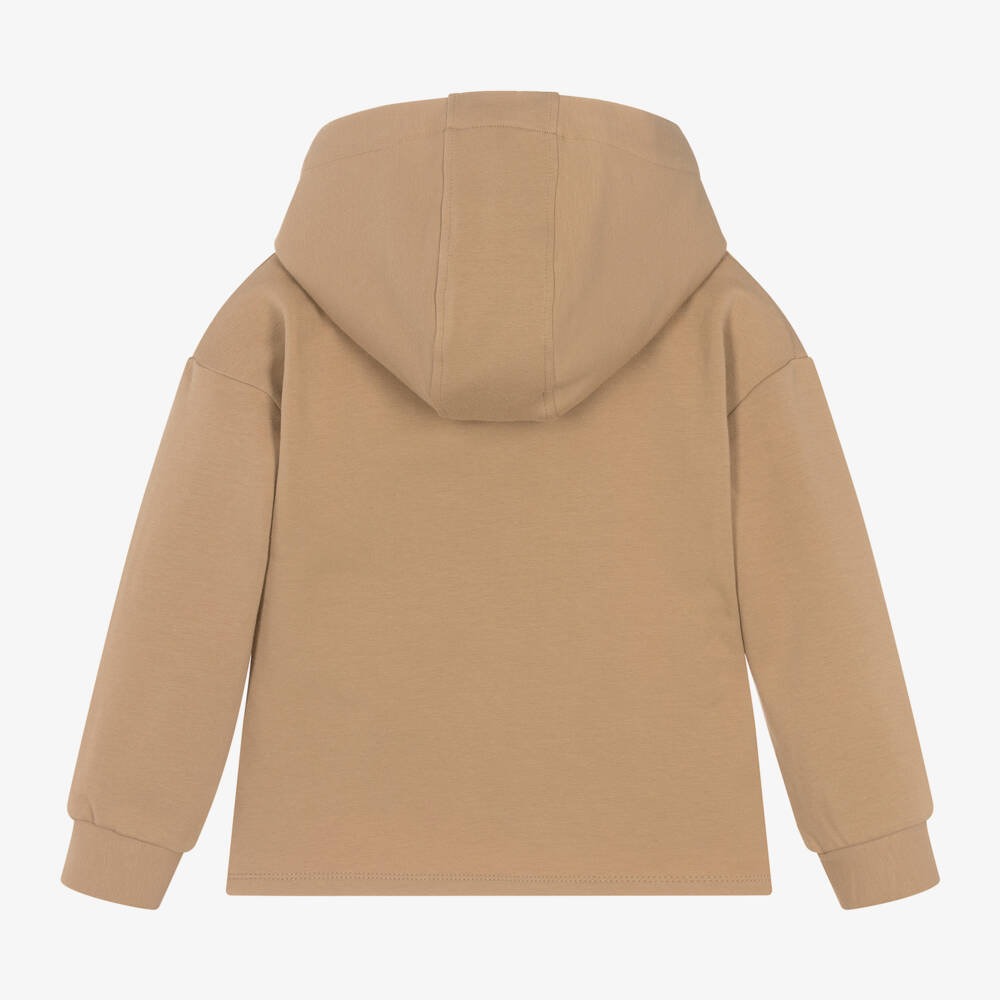 باتاشو-هودي بطبعة حصان قطن لون بيج للبنات | Childrensalon Outlet