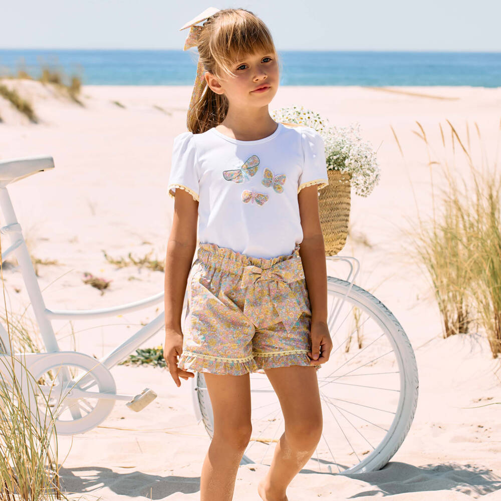 Patachou-طقم شورتات ساحر بنقشة الأزهار للبنات | Childrensalon Outlet