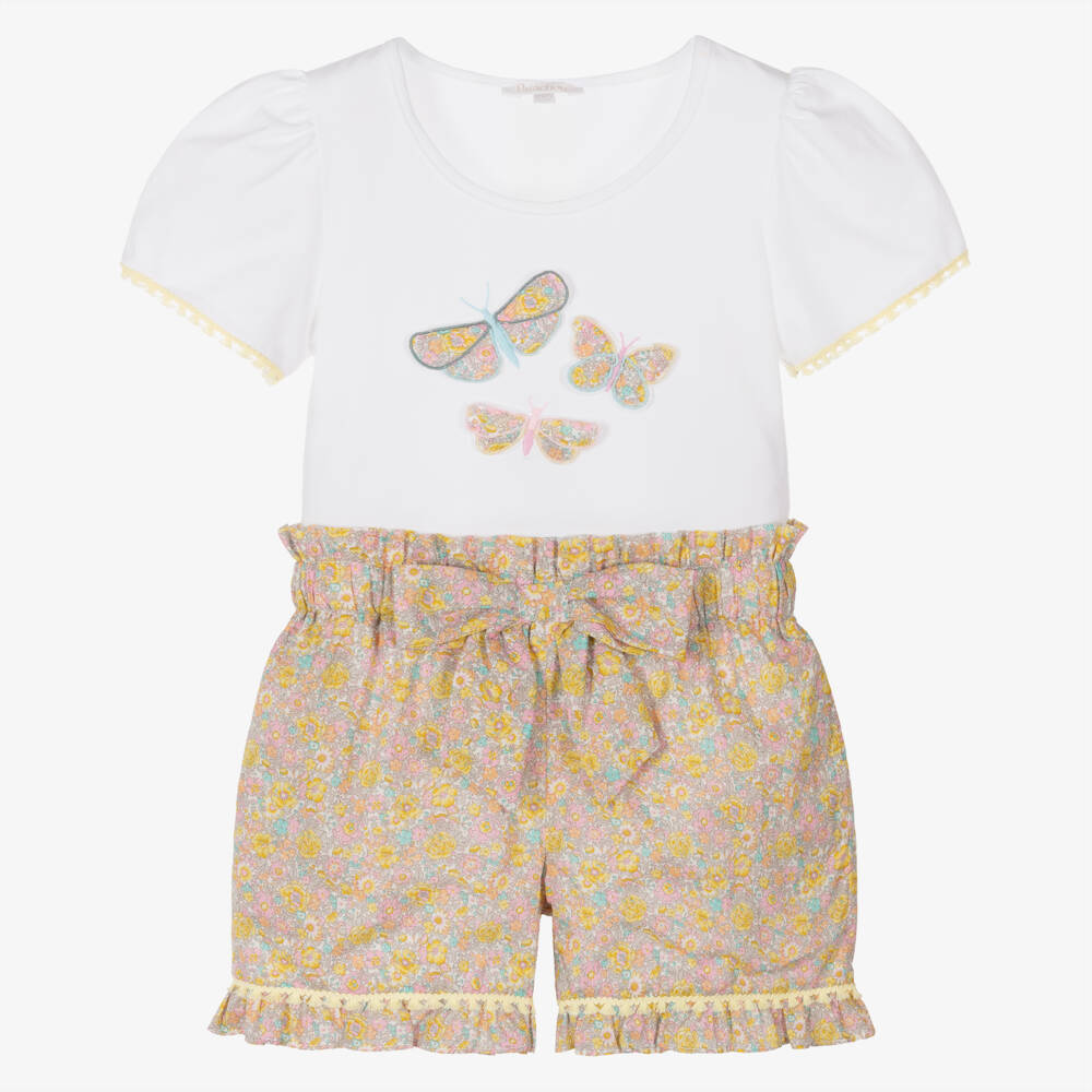 Patachou-Комплект шорт с цветочным узором для девочек | Childrensalon Outlet