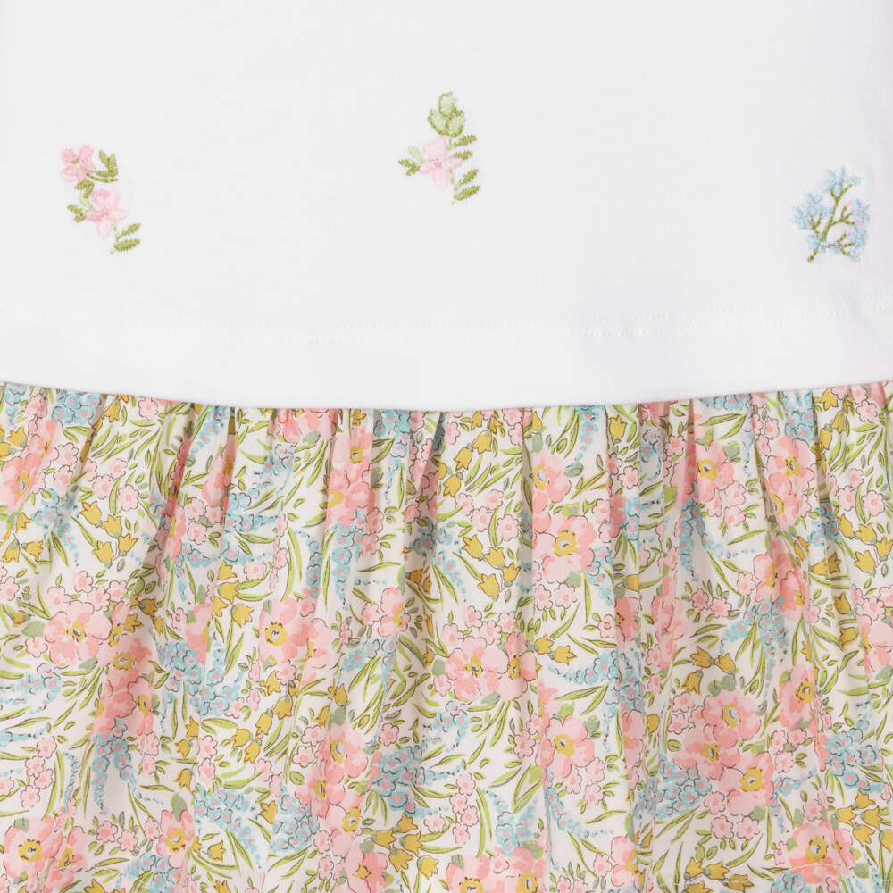 Patachou-Girls Floral Cotton Liberty Dress | Childrensalon Outlet