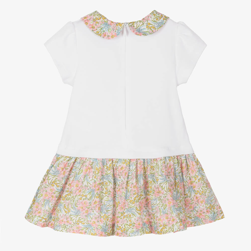 Patachou-Girls Floral Cotton Liberty Dress | Childrensalon Outlet